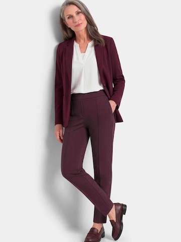 Regular Pantalon 'Louisa' Goldner en rouge