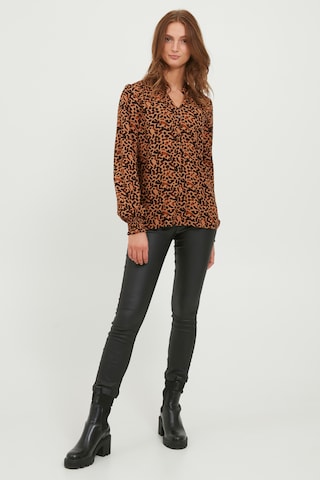 b.young Langarmbluse BYJOSA VNECK BLOUSE in Braun