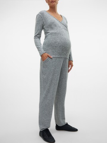 MAMALICIOUS Loose fit Trousers 'MLALICE' in Grey