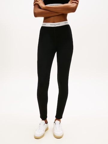 Tommy JeansSkinny Tajice - crna boja: prednji dio