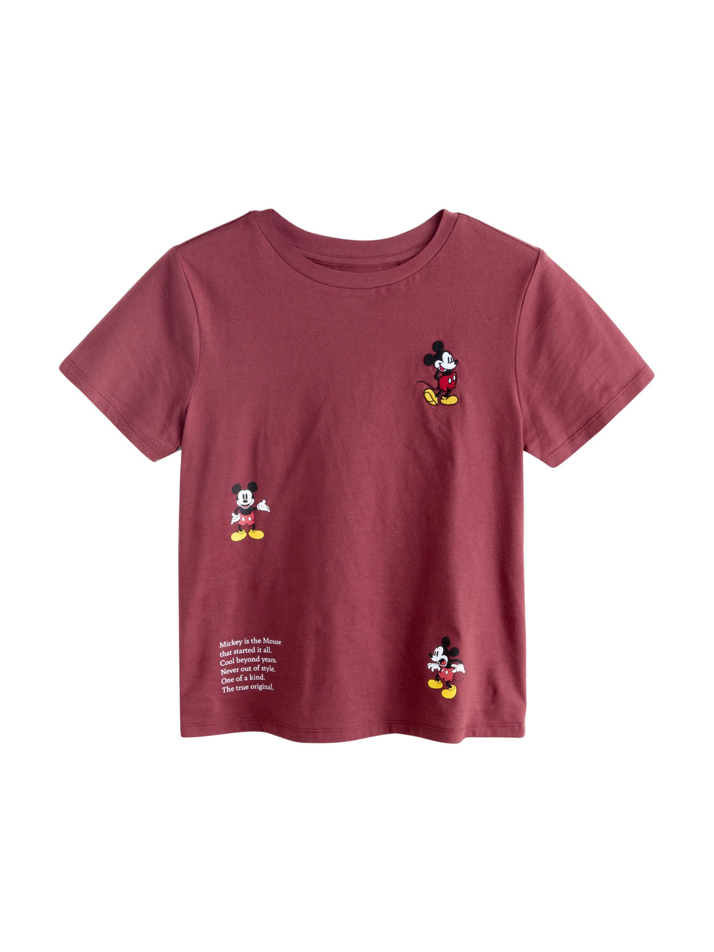 Next - Camisa 'Mickey Mouse' em vermelho: frente