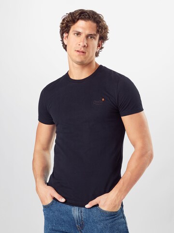 Superdry Regular Fit Shirt in Schwarz: predná strana