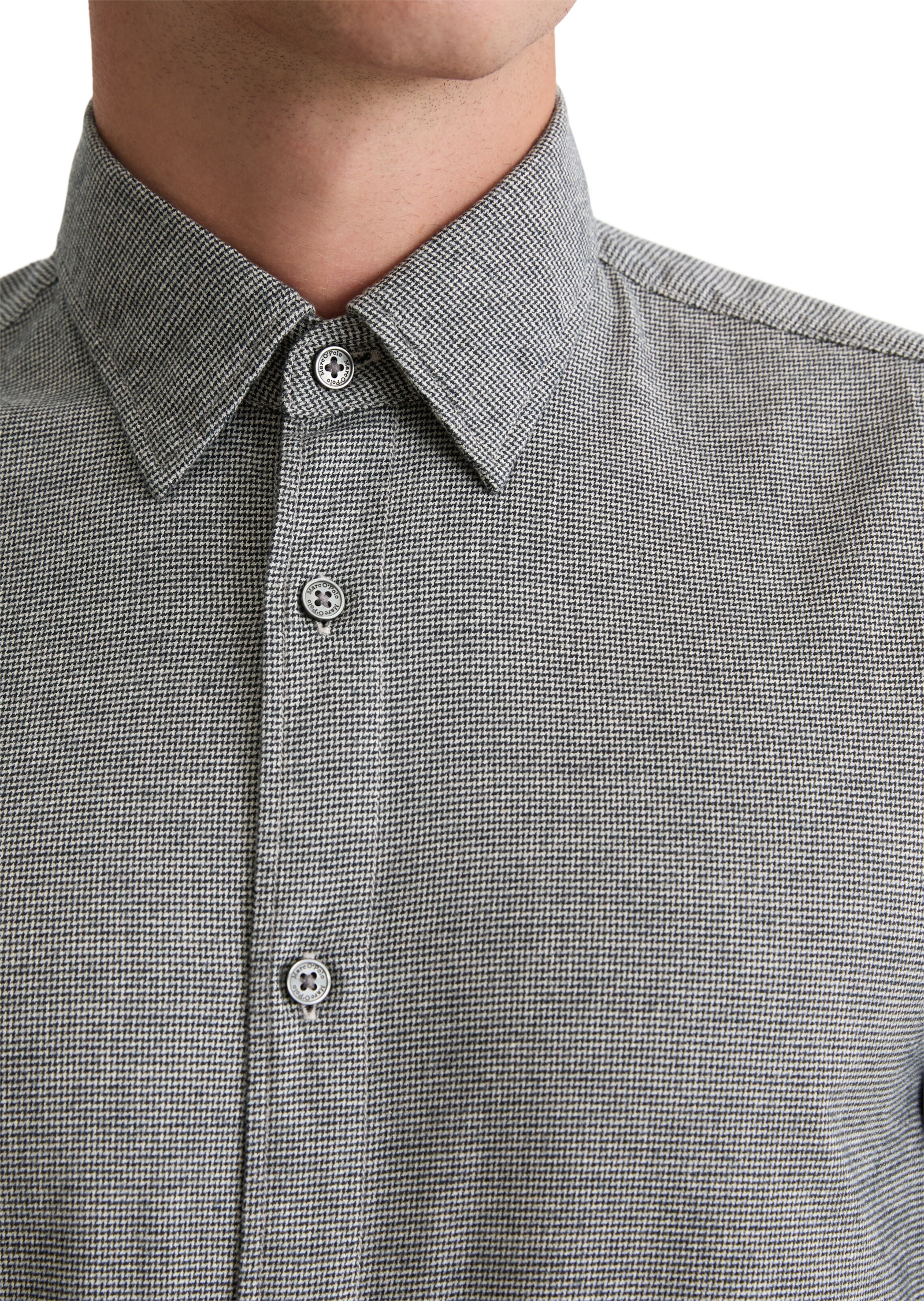 Marc O'Polo Regular fit Button Up Shirt in Grey