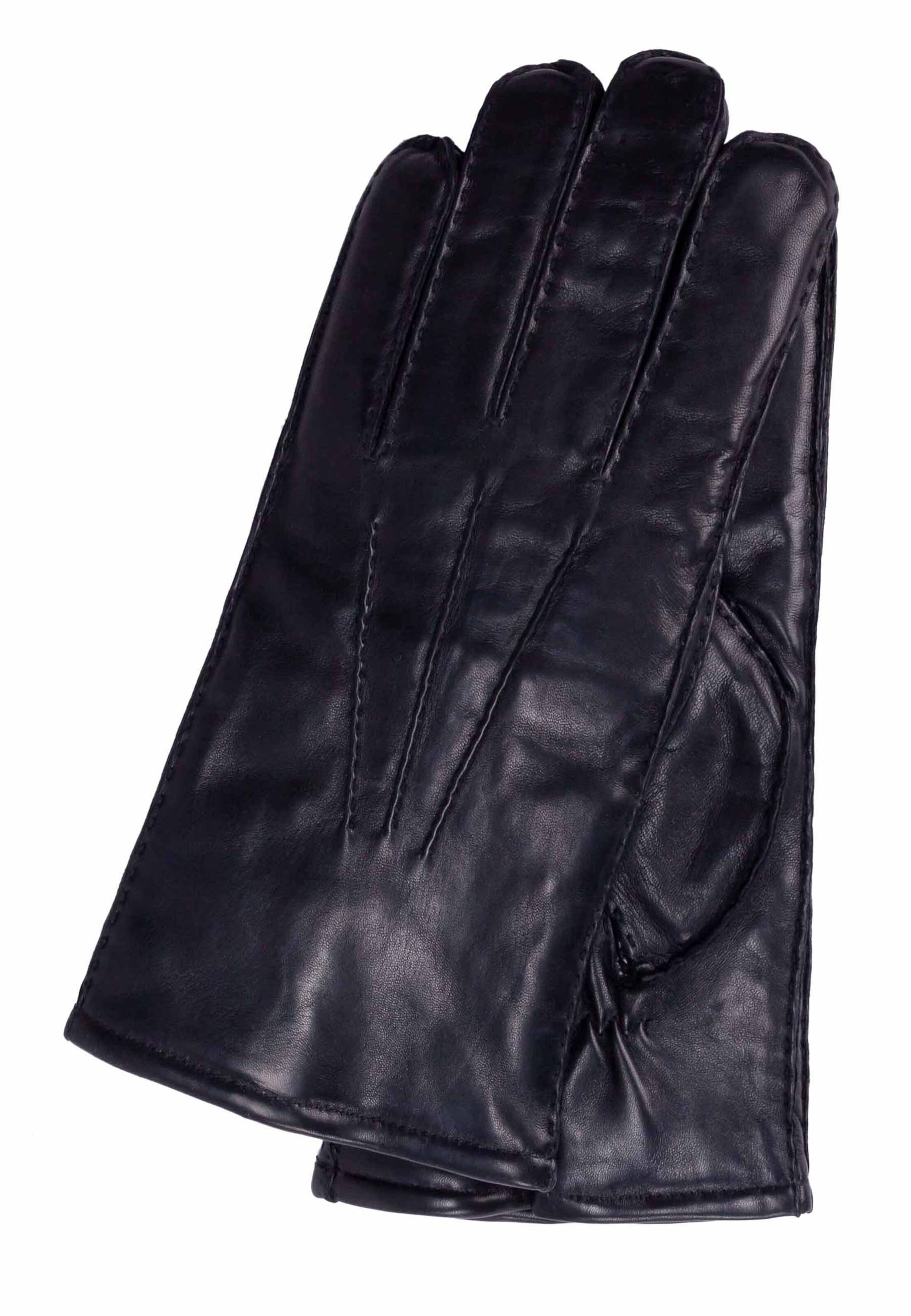 Gretchen Fingerhandschuhe 'Arctic' in Schwarz: Vorderseite