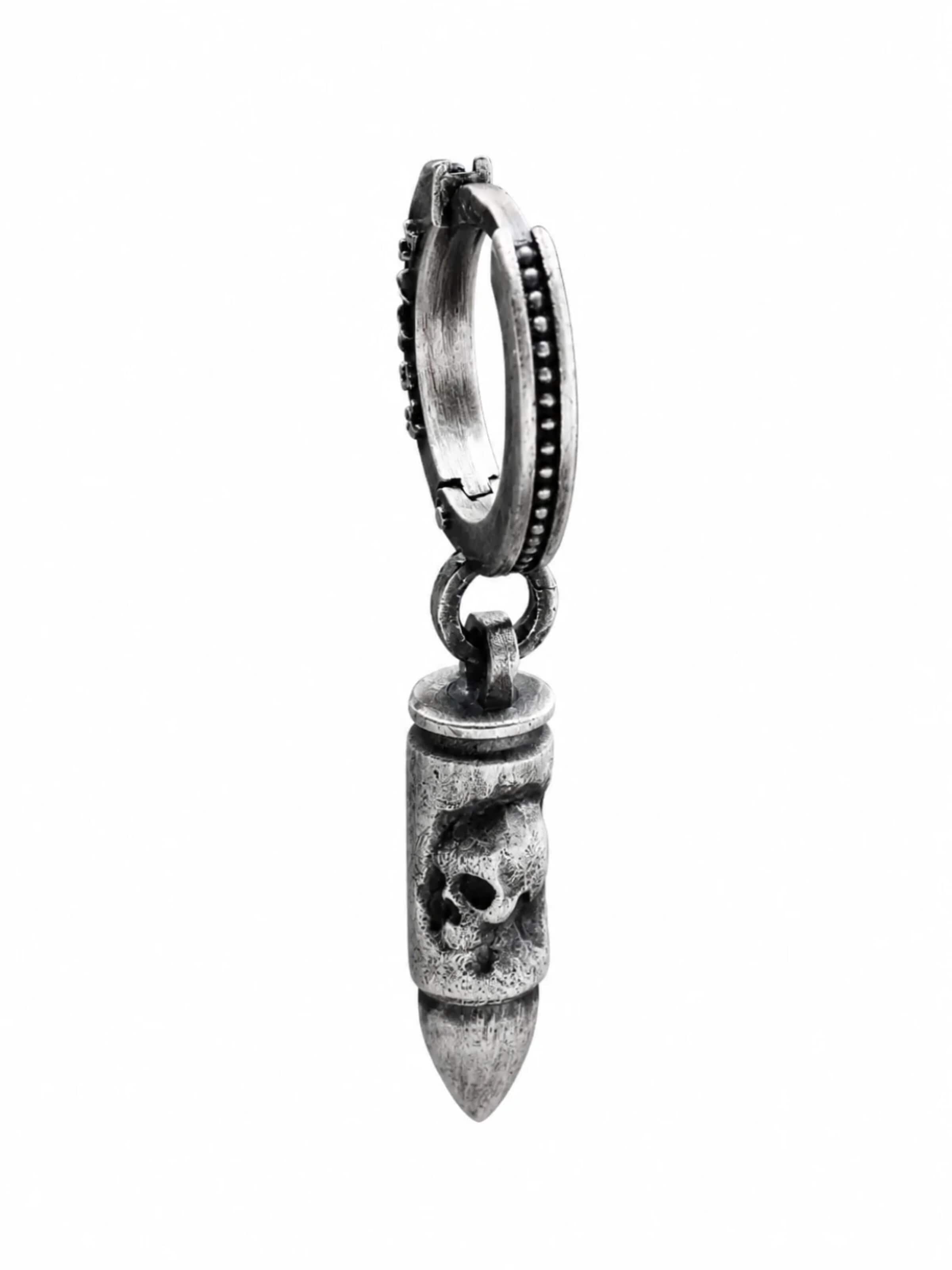 REYTEL - Pendientes en plata: frente