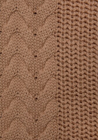 LASCANA Pullover in Braun