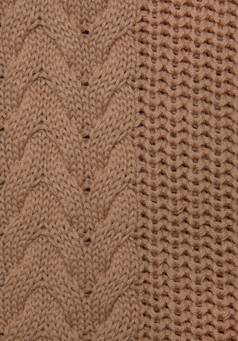 LASCANA Sweter w kolorze brązowy