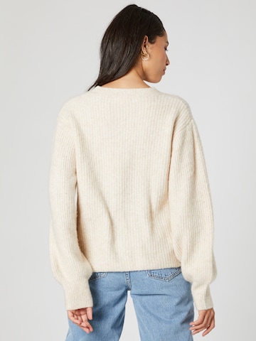 Hoermanseder x About You Sweater 'Grace' in Beige