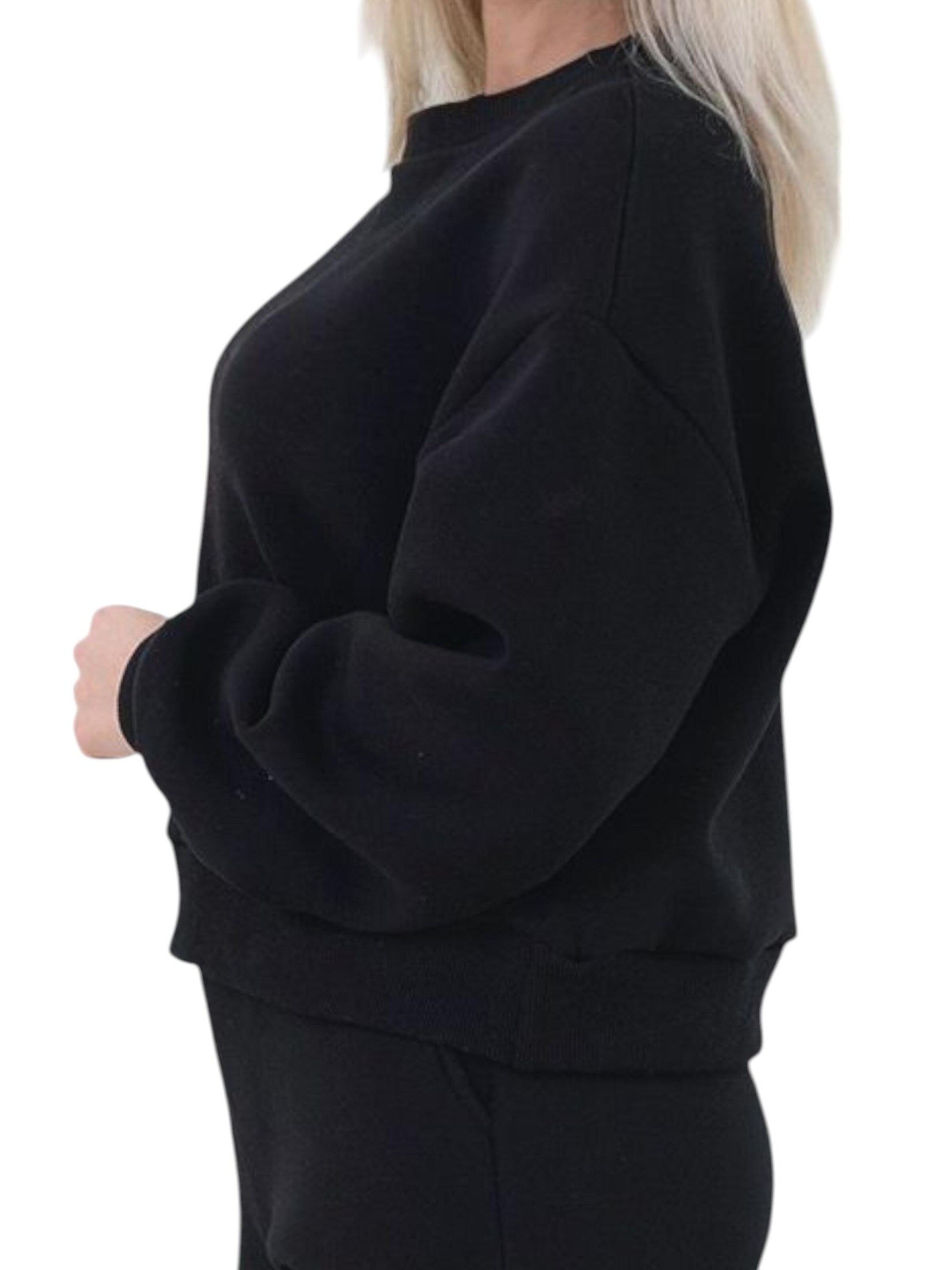 fashionshowcase Oversizepullover 'CozyEssential Sweater'‌‌‌‌‌‌ in Schwarz