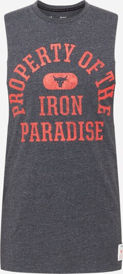UNDER ARMOUR Sportshirt in anthrazit / graumeliert / rot, Produktansicht