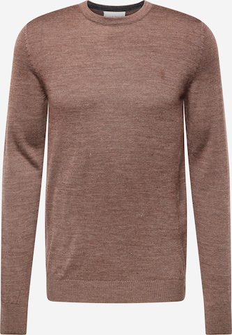 Bruun & Stengade Sweater 'Jupiter' in Brown: front