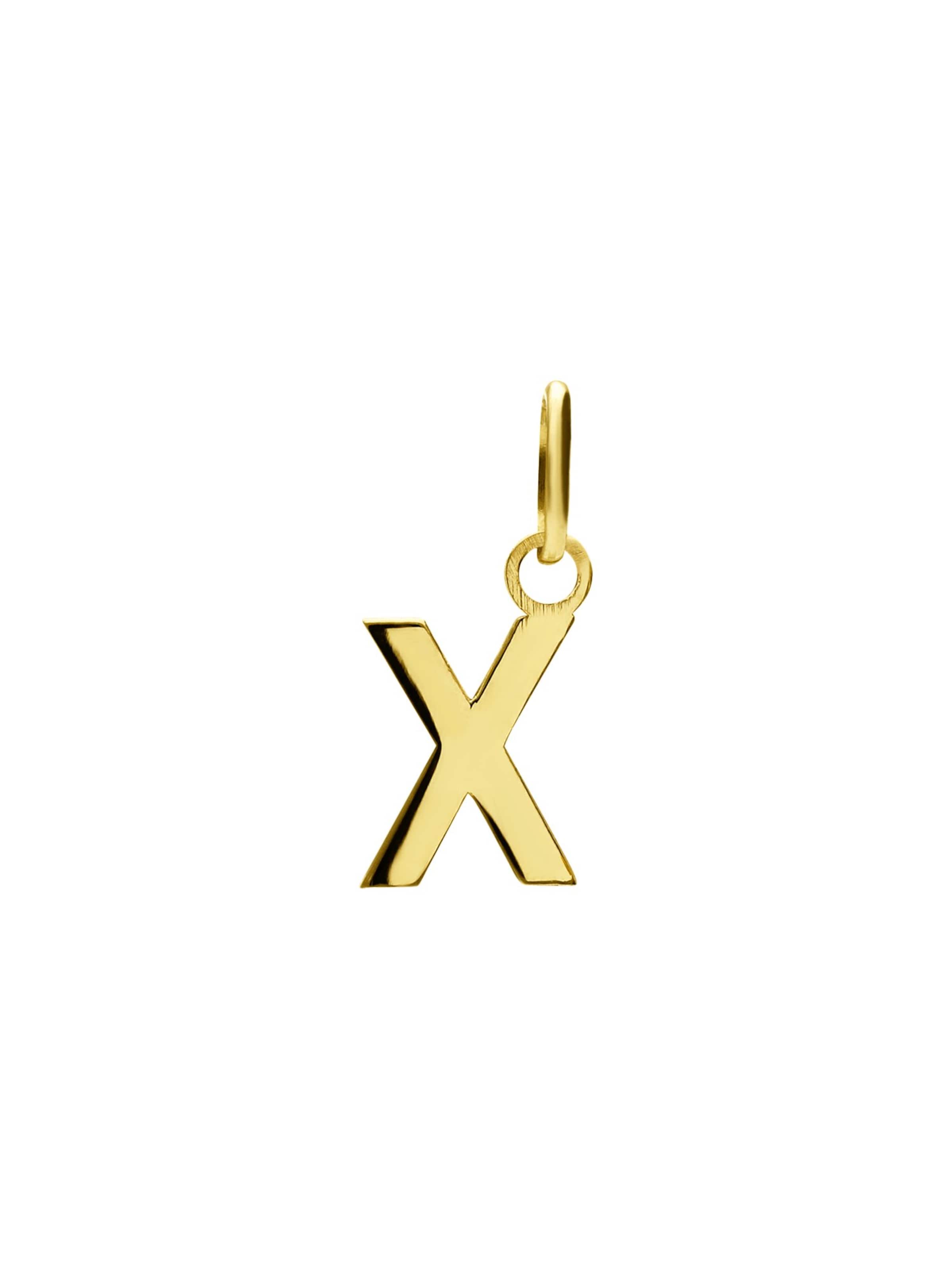 Lucardi Pendant 'Klassisch' in Gold: front