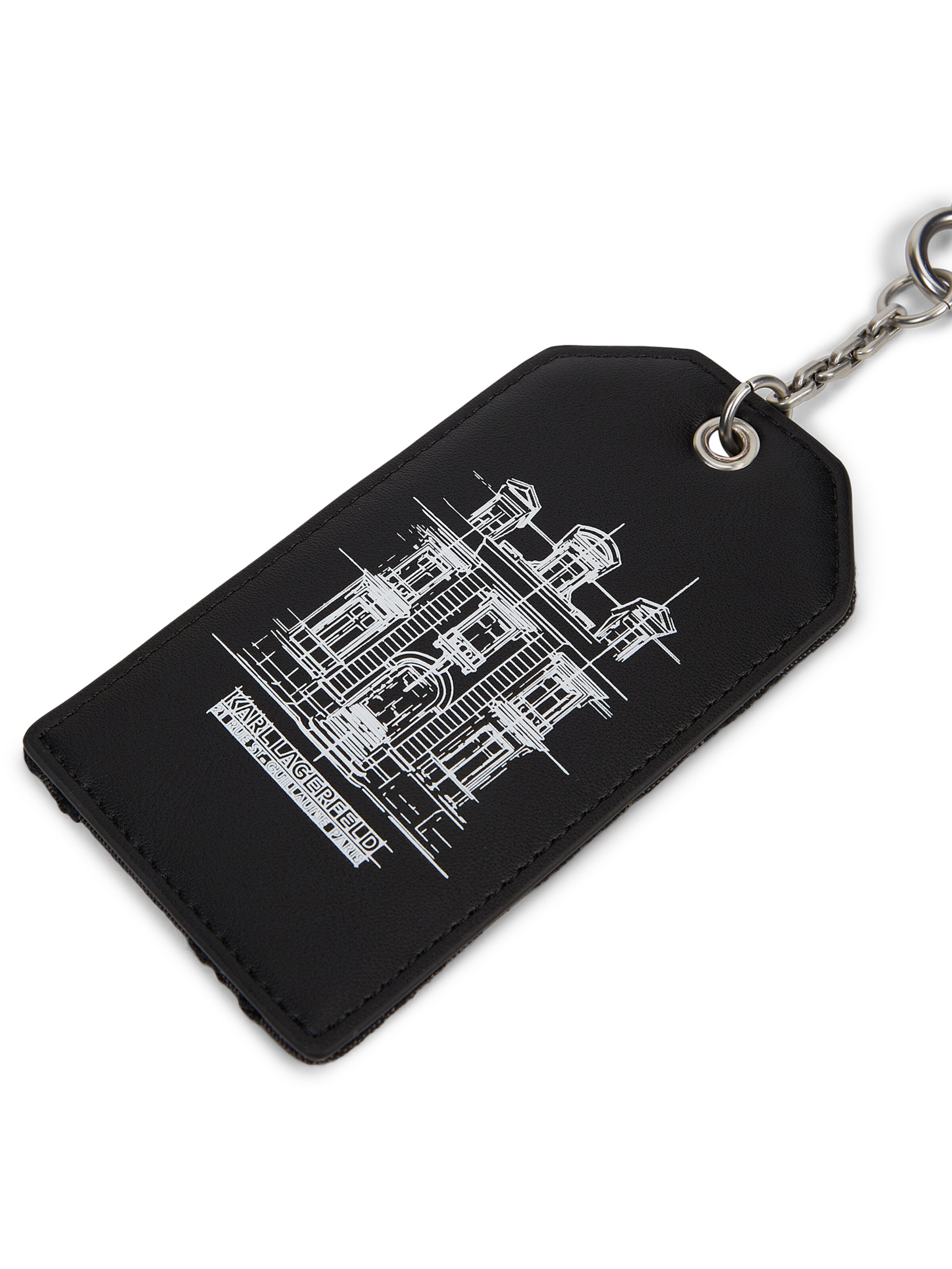 Porte-clés ' Schlüsselanhänger mit Maison de Karl-Illustration ' Karl Lagerfeld en noir