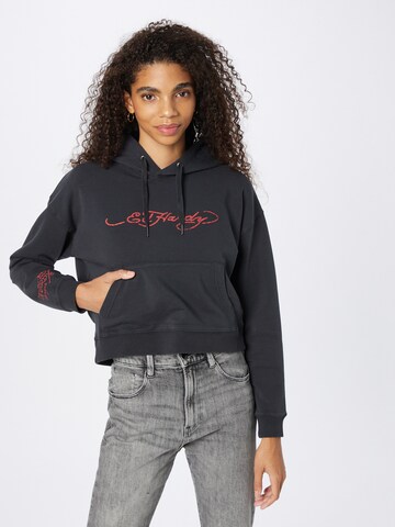 Ed Hardy Sweatshirt i sort: forside