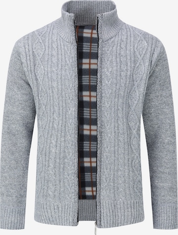 Youthup Knit Cardigan in Grey: front