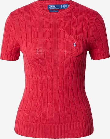 Pull-over Polo Ralph Lauren en rouge : devant