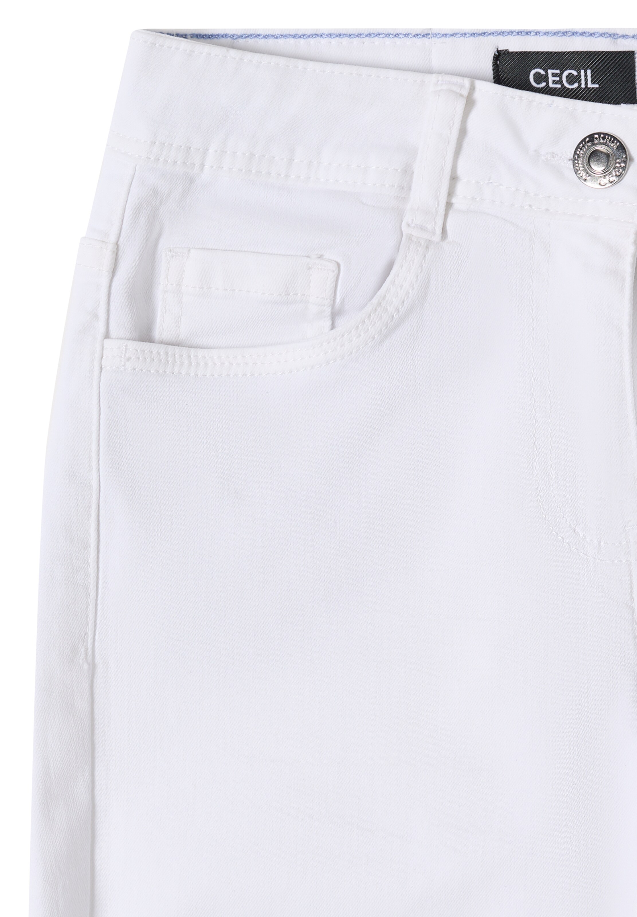 CECIL Slimfit Jeans in Weiß