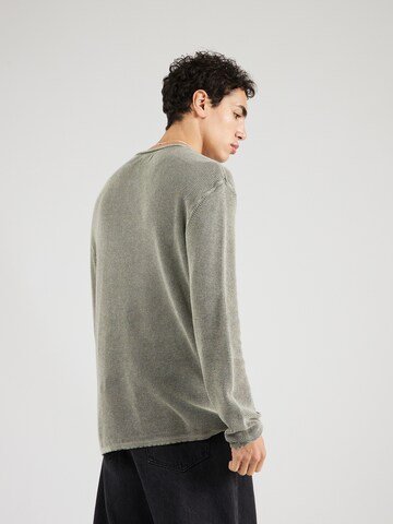 REPLAY - Pullover 'Mesh' em cinzento