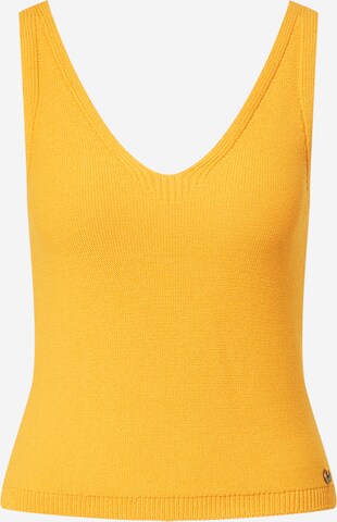 Tops en tricot Superdry en jaune : devant