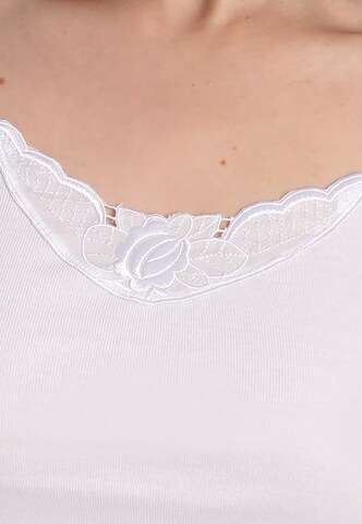 Maillot de corps 'FINE RIB' sassa en blanc