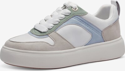 TAMARIS Zapatillas deportivas bajas en beige / marfil / azul claro / verde pastel, Vista del producto