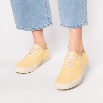 COACH Platform trainers in Yellow