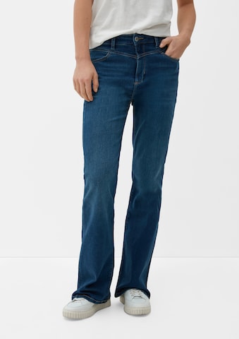 s.Oliver Flared Jeans in Blauw: voorkant