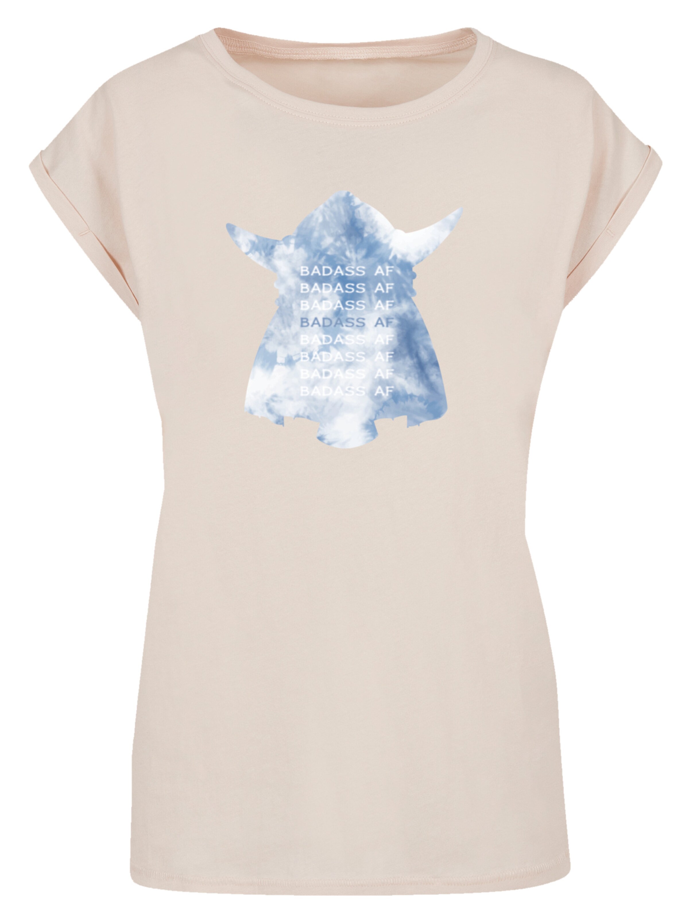 T-shirt F4NT4STIC en beige : devant