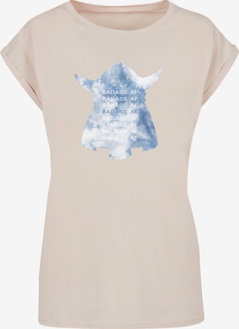 T-shirt F4NT4STIC en beige : devant