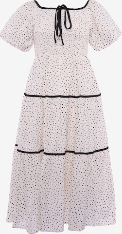 Robe usha BLACK LABEL en blanc : devant