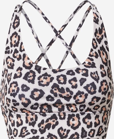 Onzie Sport-BH 'Sacred' in beige / hellbraun / schwarz, Produktansicht