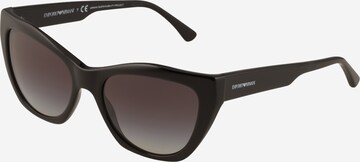 Lunettes de soleil Emporio Armani en noir : devant