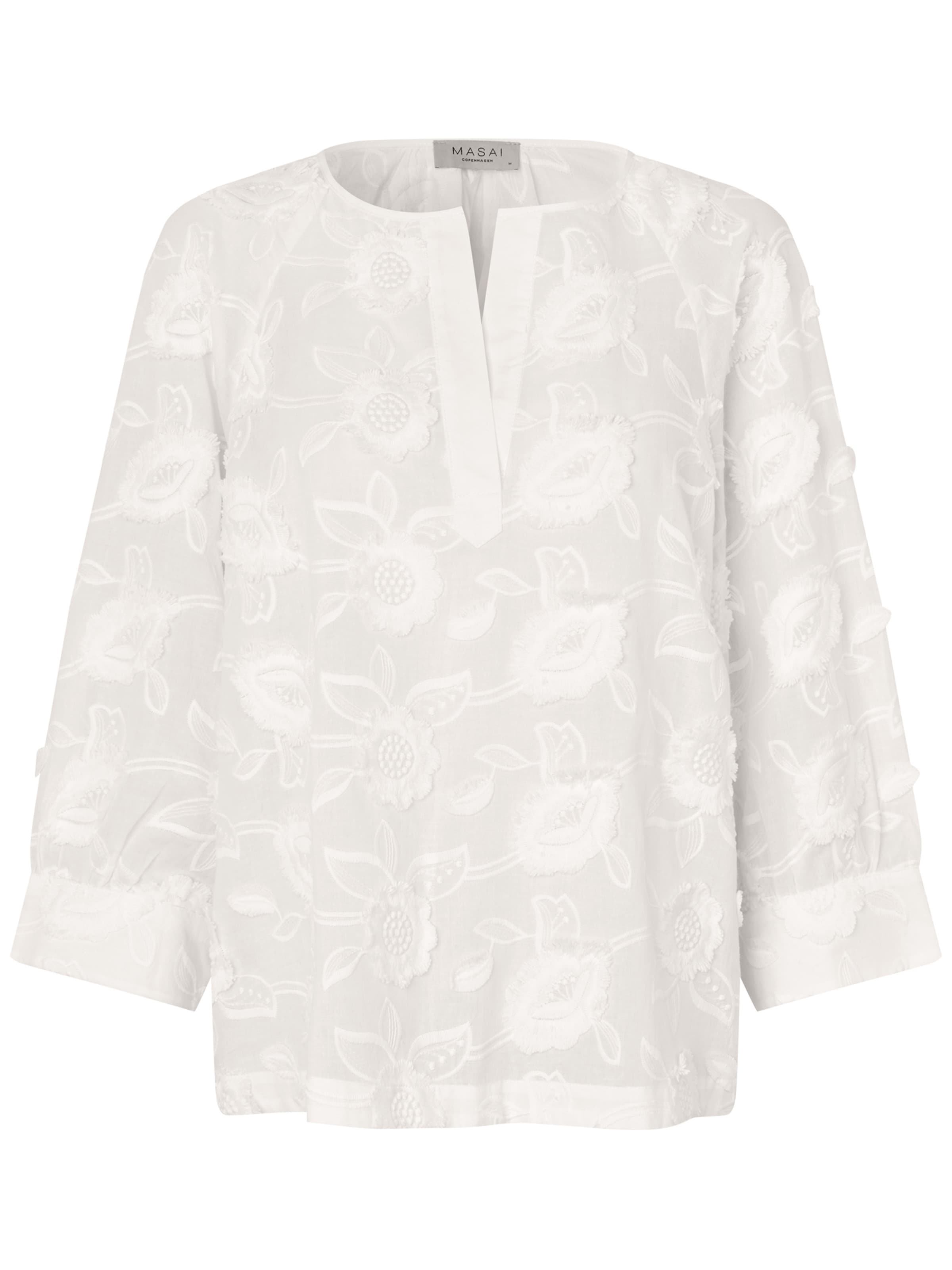 Masai Blouse in Wit: voorkant