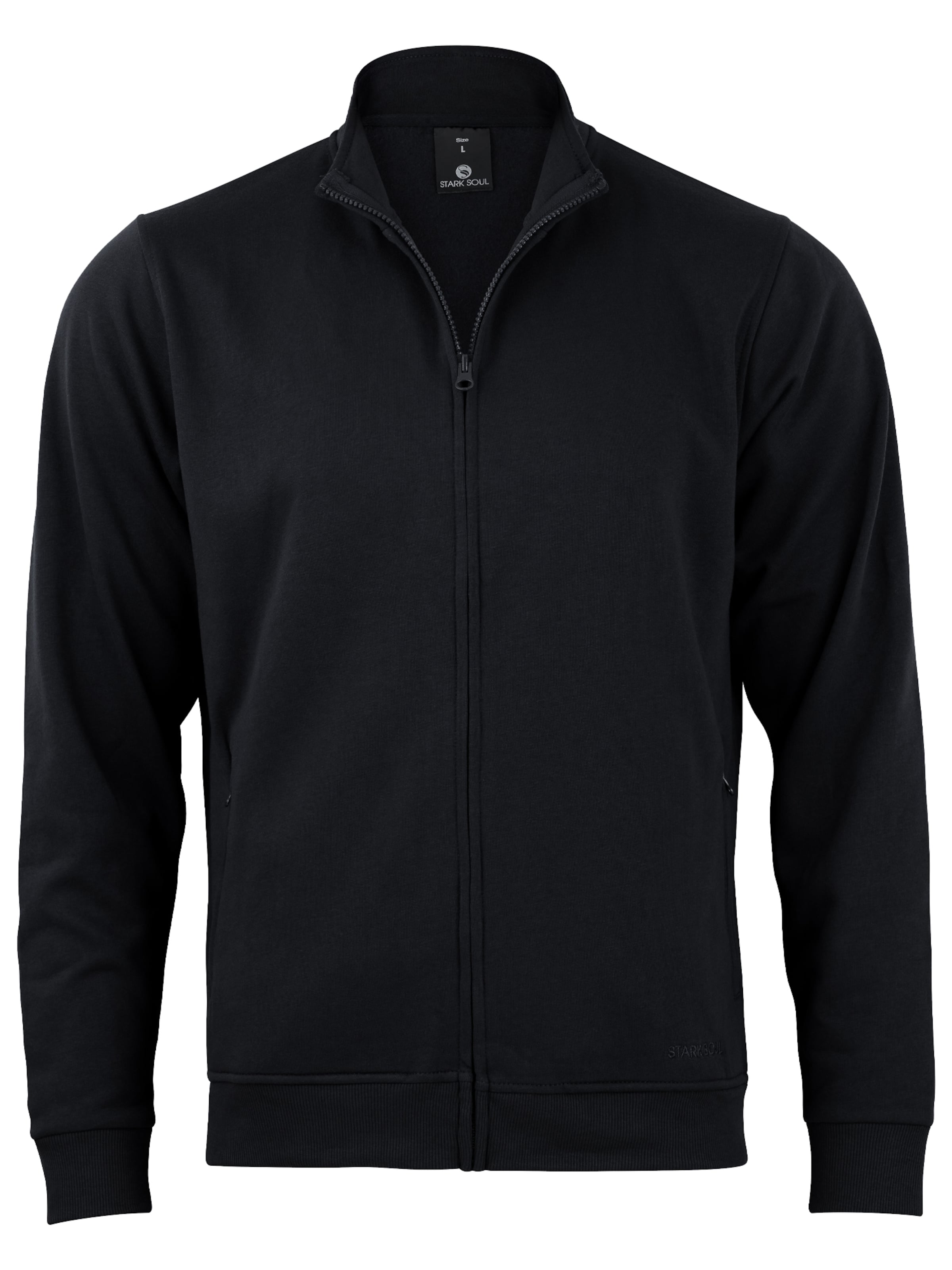 Stark Soul - Casaco em moletão em preto: frente