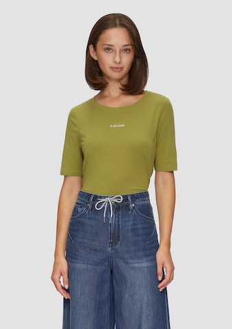 T-shirt s.Oliver en vert : devant