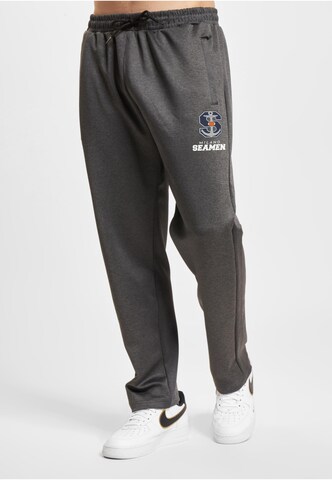 Loosefit Pantalon European League of Football en gris : devant