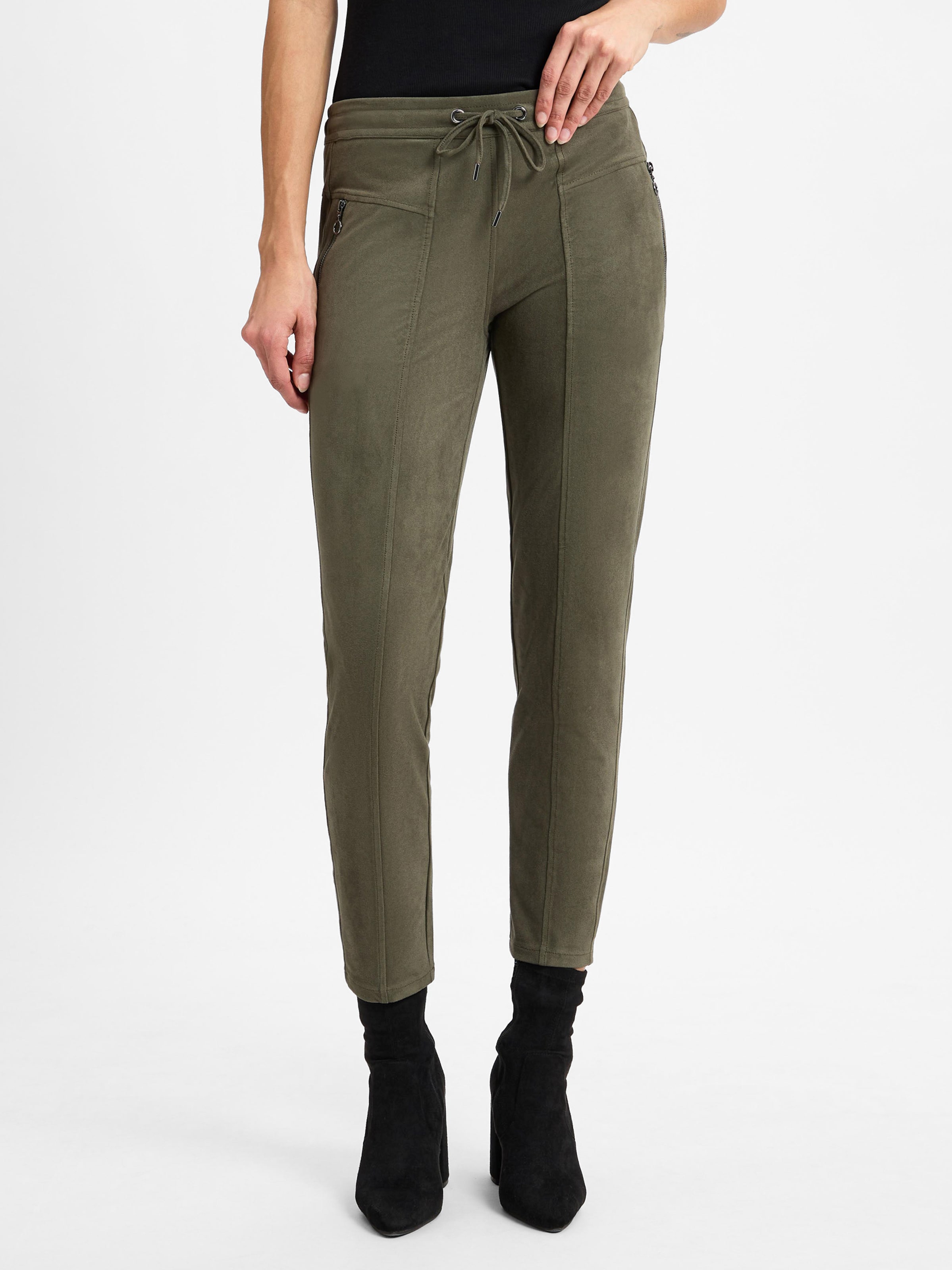 Leren broek dames groen shop