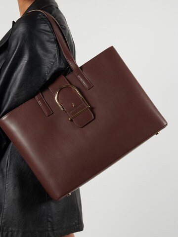 L'Atelier Du Sac Shopper 'Mathilde' in Bruin