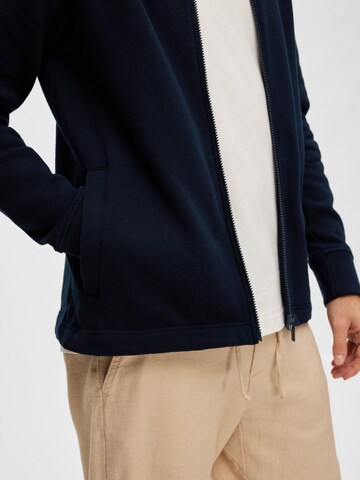 SELECTED HOMME Sweatjacke 'Jonas' in Blau