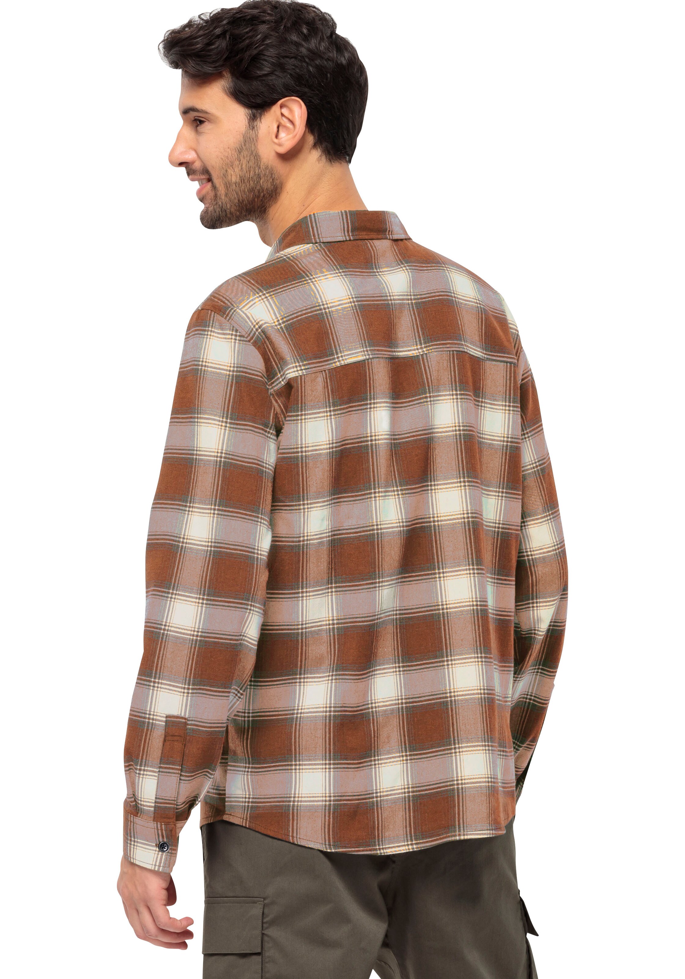 JACK WOLFSKIN Regular fit Button Up Shirt in Red