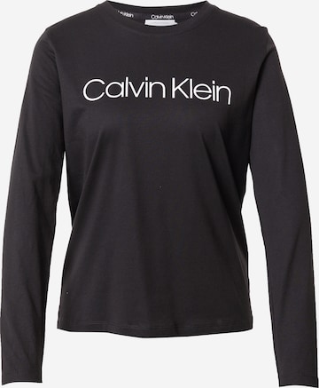 Tricou de la Calvin Klein pe negru: față