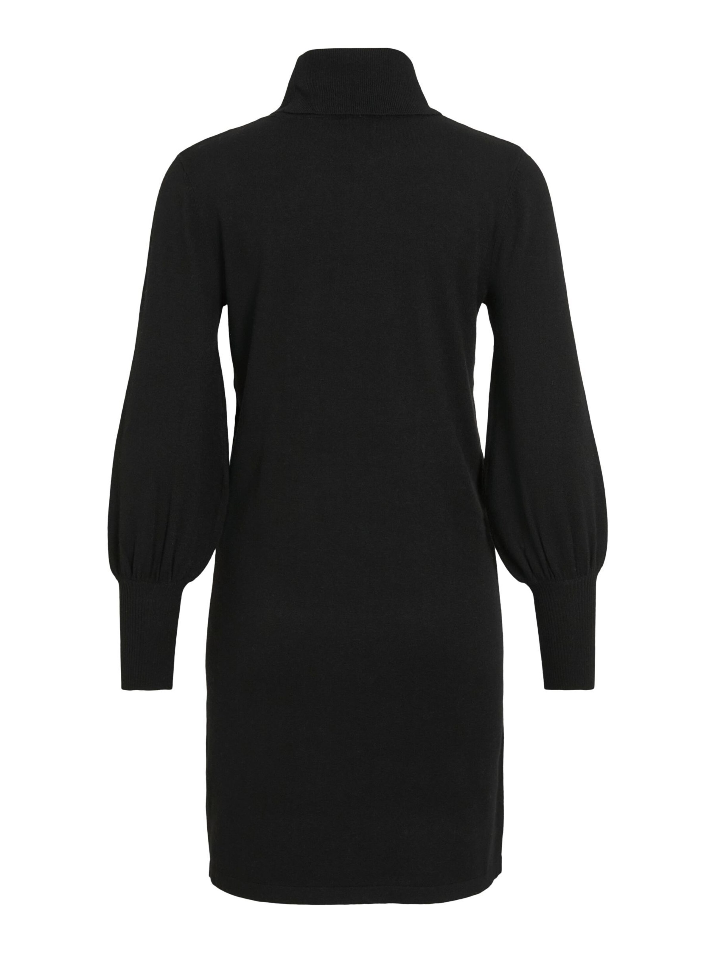 VILA Strikkjole 'VIKERRY' i sort