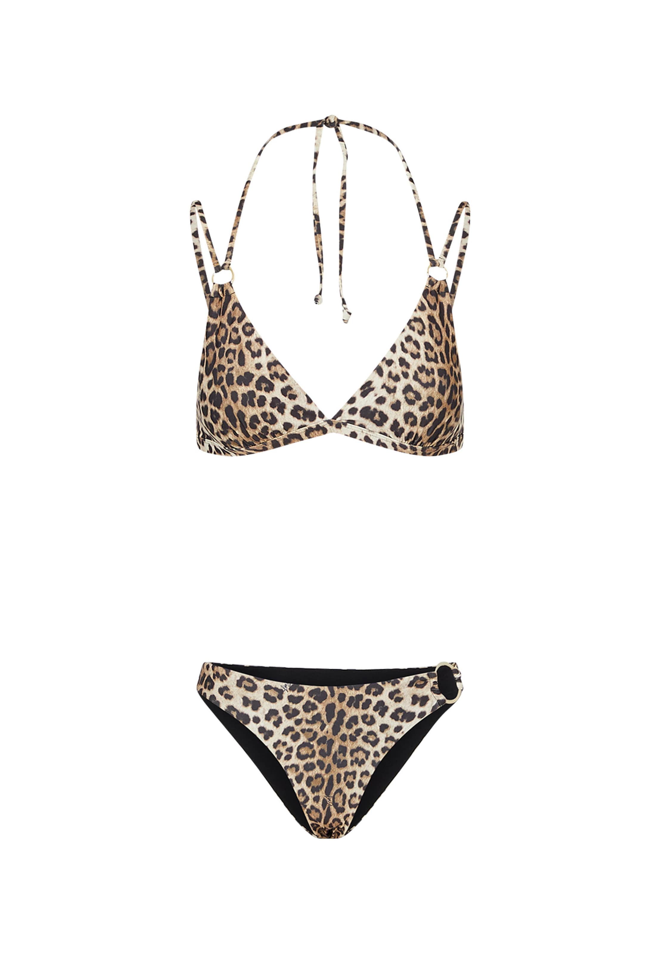Liu Jo Triangel Bikini in Bruin: voorkant