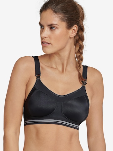 SCHIESSER Minimiser Bra 'High Impact' in Black: front