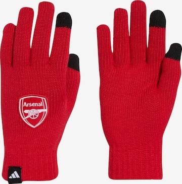 ADIDAS PERFORMANCE - Guantes deportivos 'Arsenal' en rojo: frente
