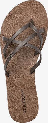 Tongs ' NEW SCHOOL II ' Volcom en marron