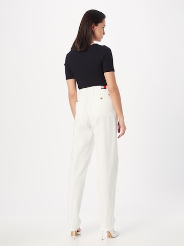 TOMMY HILFIGER Regular Pleat-Front Pants in White