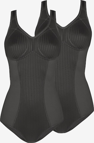 SUSA Corsage 'Cremona' in Schwarz: Vorderseite