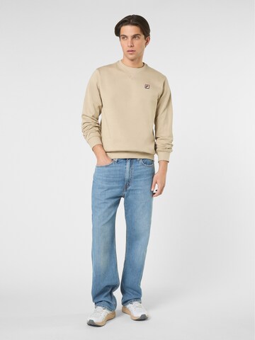FILA Sweatshirt 'BIELLA regular crewneck sweatshirt' in Beige