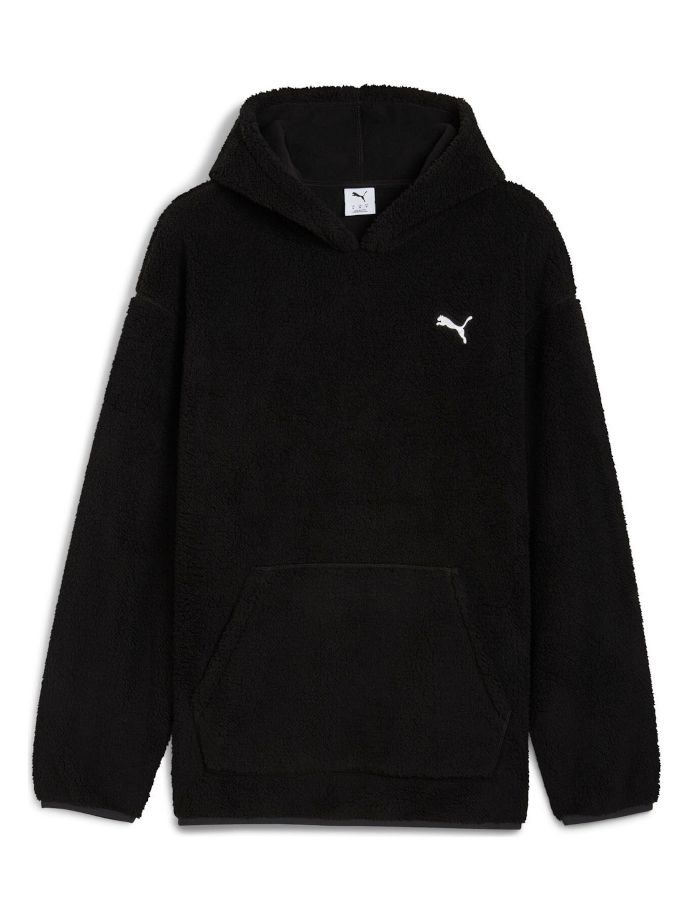 PUMA Sweatjacke 'Ess Elevated Relaxed'‌ in Schwarz: Vorderseite